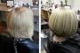 A-line Haircut with Highlights